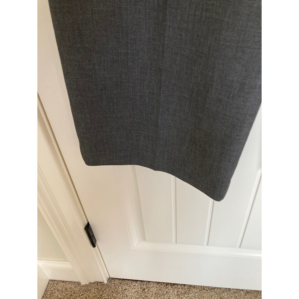 Babaton Aritzia Heather Gray Pleated Wide Leg High Waist Trousers Pants Size 8 - Picture 9 of 10